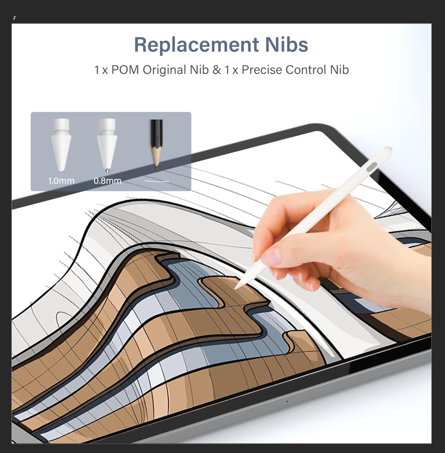 KINGONE Magnetic Charging Pencil (3rd Generation) for iPad